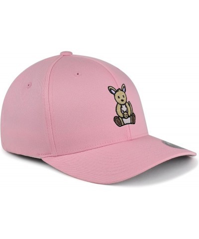 Flexfit Kangaroo Embroidered Baseball Cap Captain Mom Pink $12.59 Baseball Caps