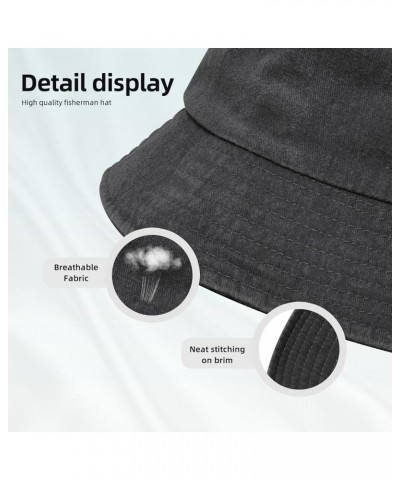 Doodle Christmas Tree Bucket Hat for Men Women Outdoor Washed Cotton Sun Hats Travel Beach Hat Black $13.87 Bucket Hats