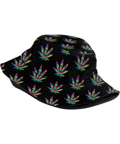 Avocado Heart Outdoor Sun Fisherman's hat Bucket Caps Breathable Beach Hats for Men Women Tie Dye Weed $11.54 Bucket Hats