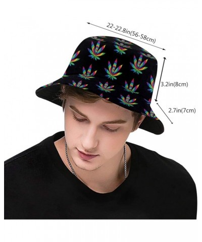 Avocado Heart Outdoor Sun Fisherman's hat Bucket Caps Breathable Beach Hats for Men Women Tie Dye Weed $11.54 Bucket Hats