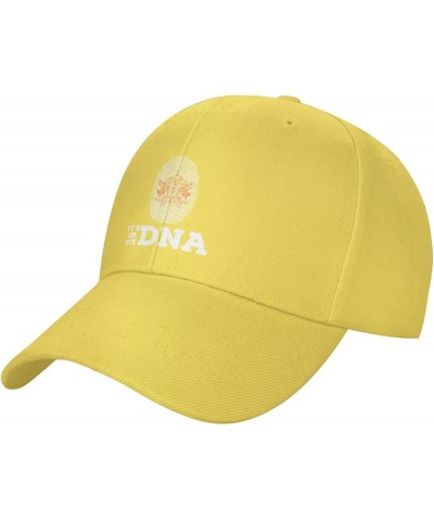 Adjustable Seal of Sikkim It's in My DNA Baseball Caps for Men Women Hat Truck Driver Hats Funny Baseball Cap Yellow $12.40 B...