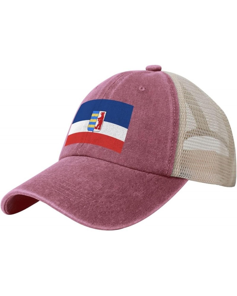 Flag of Carpathian Ruthenia Baseball Cap Women Men Mesh Back Hats Vintage Cowboy Hat Dad Caps Red $13.48 Cowboy Hats