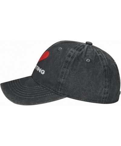 I Love Gaslighting Cowboy Cap Adjustable Classic Vintage Baseball Cap for Men Women Black Black $13.99 Cowboy Hats