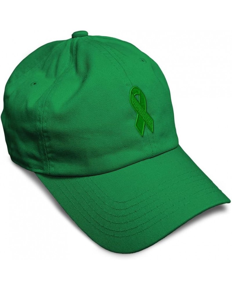 Soft Baseball Cap Cancer Support Symbol B Cotton Dad Hats for Men & Women Kelly Green $12.76 Baseball Caps