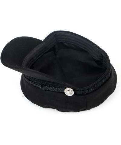 Women Men Fiddler Cap Newsboy Hat Visor Beret Cap Gatsby Hat Greek Fisherman Sailor Driver Hat Flat Cap Black $14.59 Newsboy ...