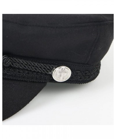 Women Men Fiddler Cap Newsboy Hat Visor Beret Cap Gatsby Hat Greek Fisherman Sailor Driver Hat Flat Cap Black $14.59 Newsboy ...