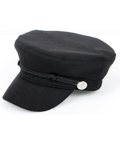 Women Men Fiddler Cap Newsboy Hat Visor Beret Cap Gatsby Hat Greek Fisherman Sailor Driver Hat Flat Cap Black $14.59 Newsboy ...