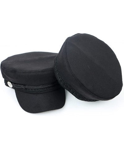 Women Men Fiddler Cap Newsboy Hat Visor Beret Cap Gatsby Hat Greek Fisherman Sailor Driver Hat Flat Cap Black $14.59 Newsboy ...