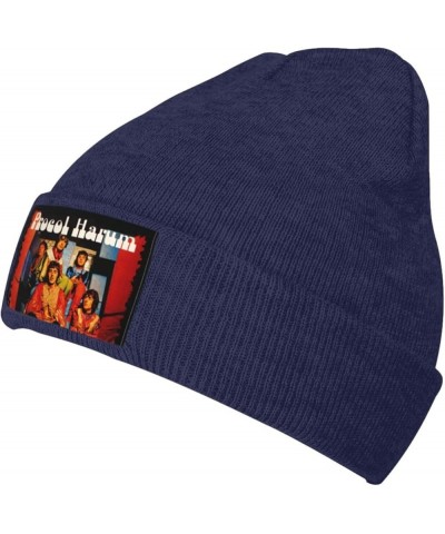 Procol Harum Beanie Hat for Women and Men Winter Ski Hats Knit Hat Cuffed Skull Cap Black Navy Blue $10.71 Skullies & Beanies