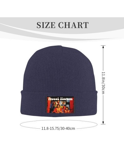 Procol Harum Beanie Hat for Women and Men Winter Ski Hats Knit Hat Cuffed Skull Cap Black Navy Blue $10.71 Skullies & Beanies