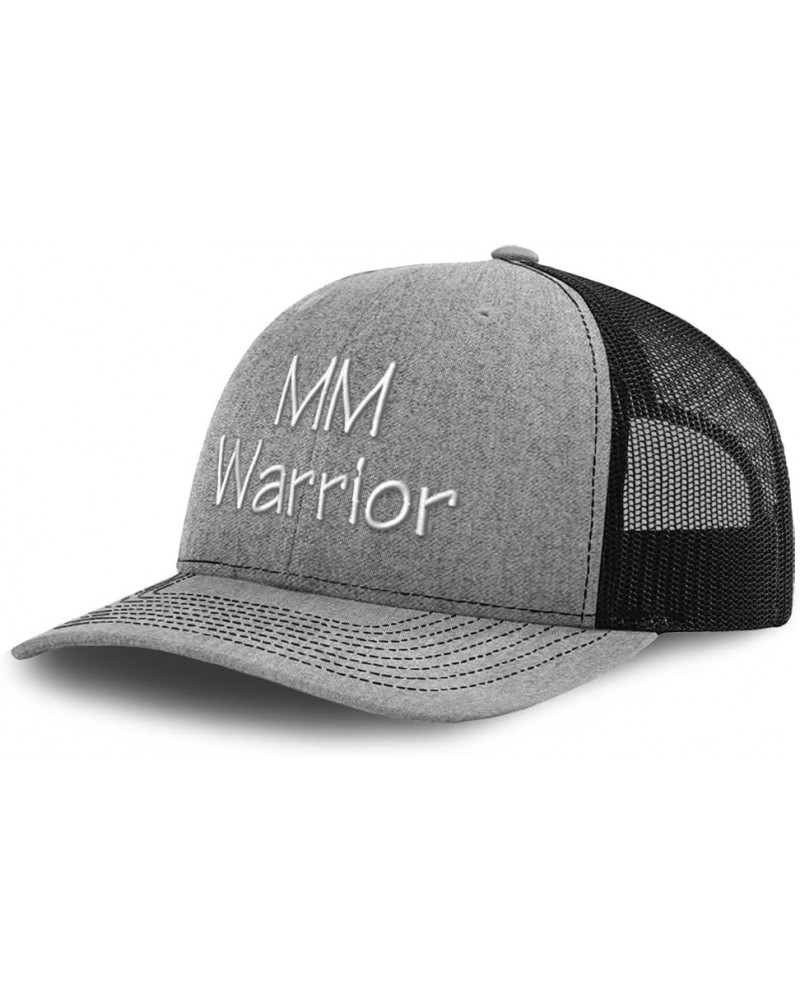 Trucker Baseball Cap Mm Warrior Cotton Dad Hats for Men & Women Heather Gray Black $12.60 Baseball Caps