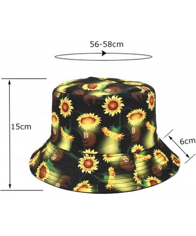 Bucket Hat Sun Hat Packable Travel Fishing Hat Hawaii Hat Bucket+hat Bucket Hat Adult Black $6.82 Bucket Hats