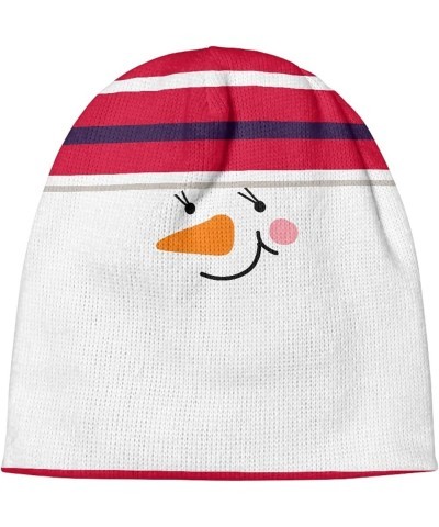 Ugly Christmas Knit Beanie Hat Winter Hats Soft Slouchy Warm Cuffed Beanie Hat Snowman $12.59 Skullies & Beanies