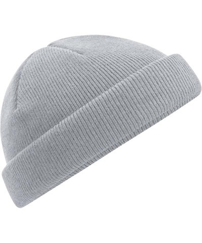 B43R Recycled Mini Fisherman Beanie - Sustainable and Stylish Hat Light Grey $9.97 Skullies & Beanies