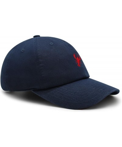 Lobster Premium Dad Hat Embroidered Baseball Cap Seafood Navy $11.24 Baseball Caps