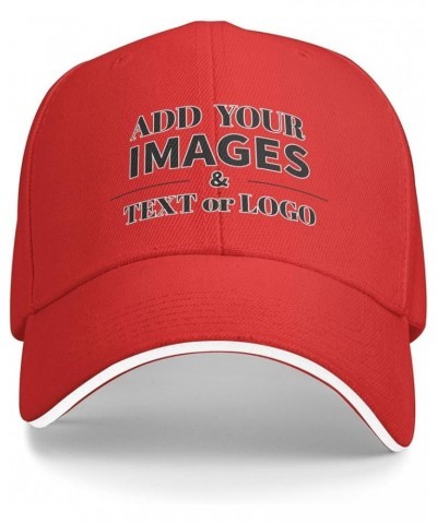 Custom Baseball Cap Be Applicable for Exercise Custom Hats for Women Design Gift for Dad/Mom Design Your Text Black Red $9.51...