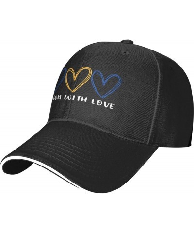 Love Down Syndrome Awareness Baseball Cap Trucker Dad Hat for Men Women, Outdoor Sports Adjustable Snapback Flat Bill Brim Do...