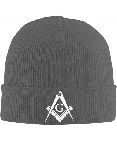 Beanie,Freemason Masonic Gift Beanie Hat Women Skull Cap Men Knit Hat Winter Slouchy Hat Knitted Hat Black Deep Heather $10.5...