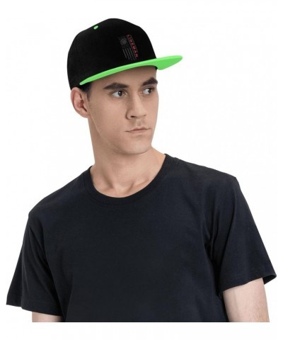 American Football Lineman Snapback Hat for Men Women Baseball Cap Trucker Flat Bill Hats Dad Caps Green $12.36 Baseball Caps