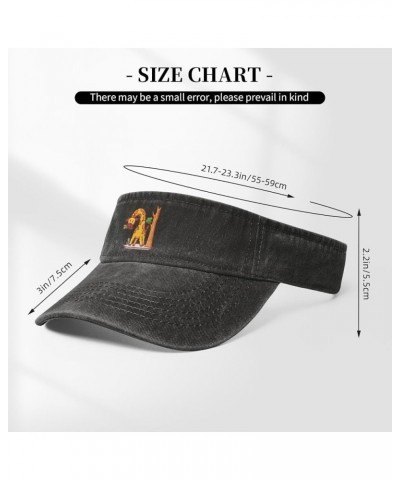 Cute Giraffes Eat Leaves Sun Visor Hats for Women Men Sun Hat Cotton Golf Hat Vintage Baseball Cap Black $12.81 Visors