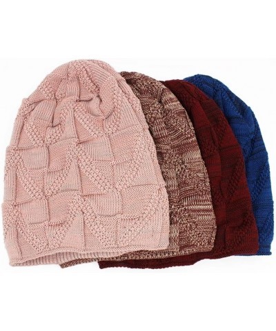 Adult Men Winter Warm Hat for Women Unisex Wool Knitted Casual Outdoor Cotton Hats Women Cap Knitted Hat Aht137rew $12.93 Sku...