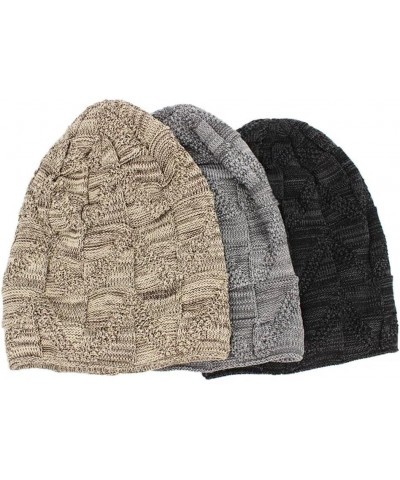 Adult Men Winter Warm Hat for Women Unisex Wool Knitted Casual Outdoor Cotton Hats Women Cap Knitted Hat Aht137rew $12.93 Sku...