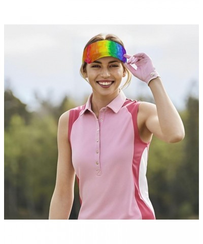 Rainbow Pride Sport Sun Visor Hat Adjustable LGBT Summer Cap Visor Caps for Women Men Rainbow Pride 03 $13.33 Visors