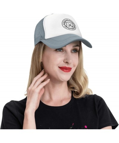 Bowdoin College Logo Trucker Hats for Both Men and Women - Mesh Baseball Snapback Hats Gray $10.29 Baseball Caps