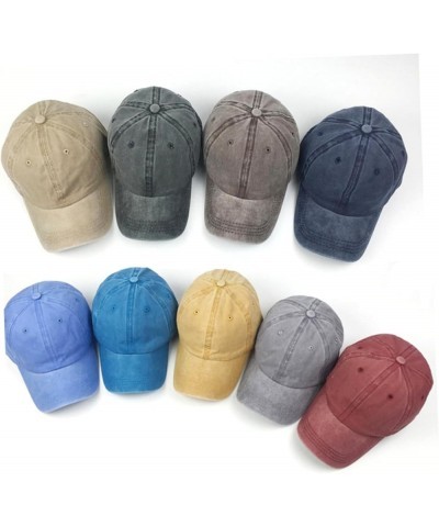 2pcs Adjustable Baseball Cap Wash Dyed Hat Fashion Hat Low Profile Hat Cotton Hat Light Board Peaked Cap Khakix2pcs $6.86 Bas...