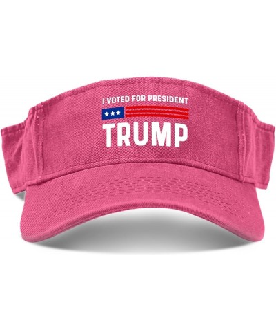 Visor Caps Sun Visor for Men Ponytail Hat with Designs Presidents Day Golf Cap Pink $11.99 Visors