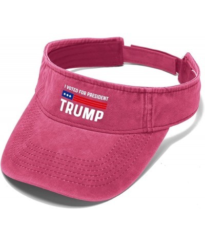 Visor Caps Sun Visor for Men Ponytail Hat with Designs Presidents Day Golf Cap Pink $11.99 Visors