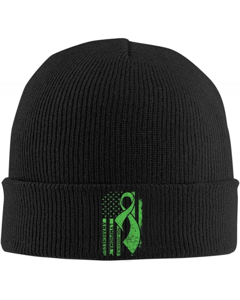 Non-Hodgkin's Lymphoma Awareness Flag-Knit hat Denim Hats Fisherman's hat Cowboy Baseball Caps Black $16.47 Baseball Caps