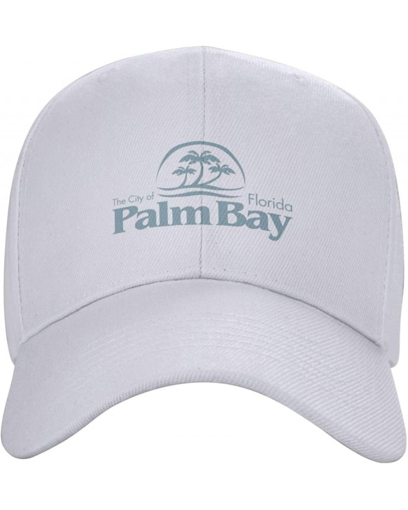 Seal of Palm Bay, Florida Baseball Cap for Men Women Dad Hat Classic Adjustable Golf Hats White $10.73 Baseball Caps