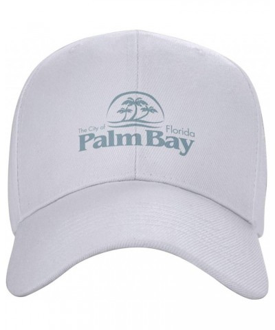 Seal of Palm Bay, Florida Baseball Cap for Men Women Dad Hat Classic Adjustable Golf Hats White $10.73 Baseball Caps