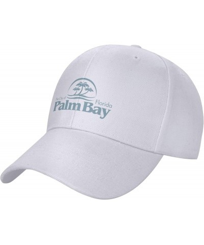 Seal of Palm Bay, Florida Baseball Cap for Men Women Dad Hat Classic Adjustable Golf Hats White $10.73 Baseball Caps