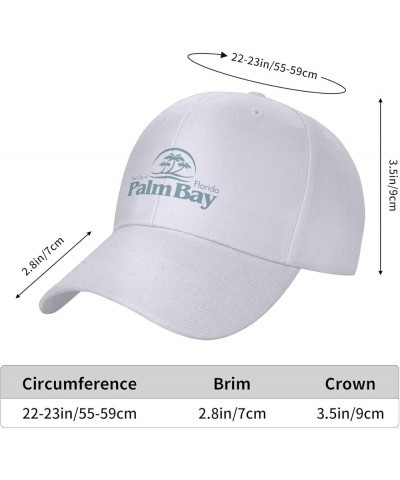 Seal of Palm Bay, Florida Baseball Cap for Men Women Dad Hat Classic Adjustable Golf Hats White $10.73 Baseball Caps