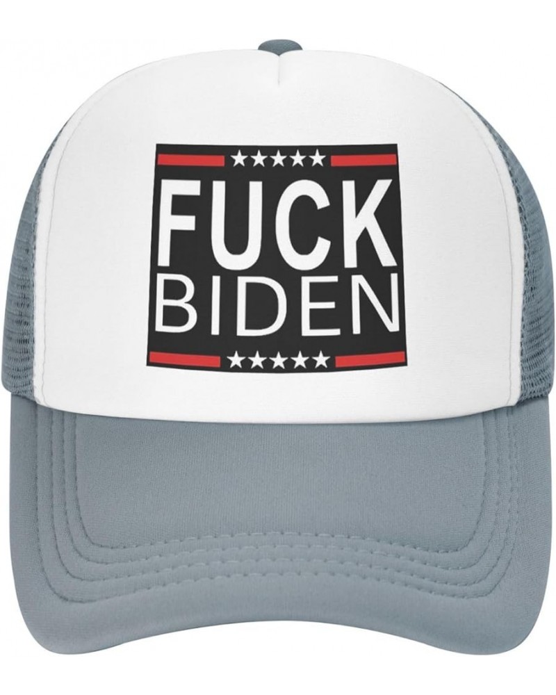 Fuck -Biden Trucker Hat Women Mesh Baseball Cap Cowboy Hat Men Dad Hat Adjustable Hat Snapback Hat Black Gray $9.96 Baseball ...