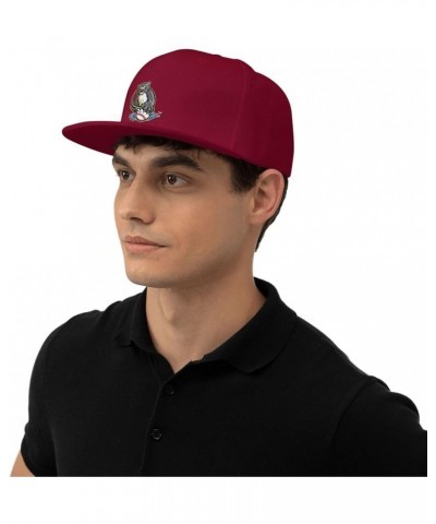 Sacramento River Cats Logo Hats for Men Flat Bill Fitted Caps Hiphop Rap Adjustable Baseball Trucker Dad Hat Dark Red $16.17 ...