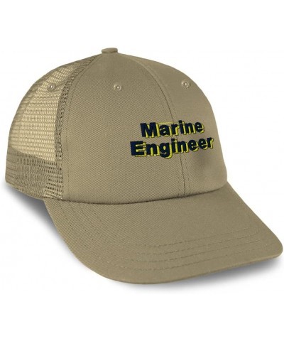 Custom Trucker Hat Baseball Cap Nautical Engineer Sail Cotton Military Dad Hats for Men & Women Khaki Design Only $15.68 Base...