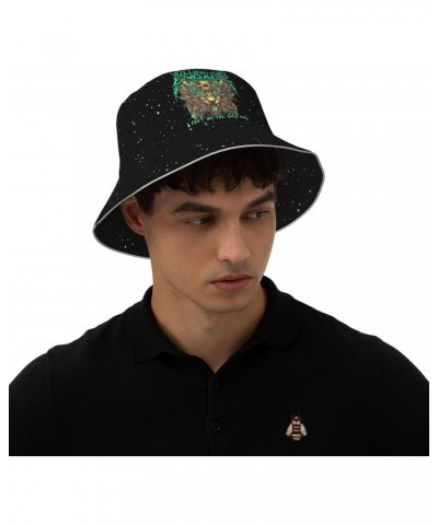 Killswitch Musics Engage Reflective Bucket Hat Unisex Hat Outdoor Hat Style Black $10.80 Bucket Hats