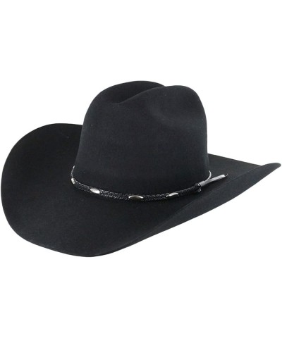 Unisex Casino 3X Felt Cowboy Hat - J37881745 Black $43.67 Cowboy Hats