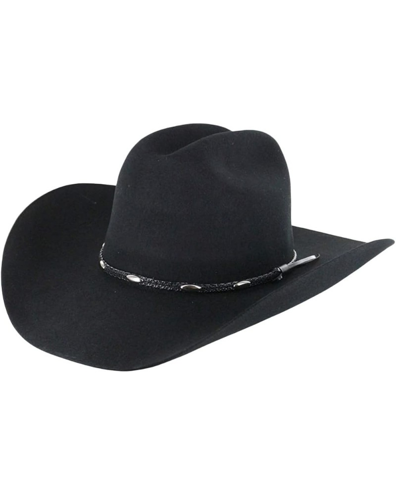 Unisex Casino 3X Felt Cowboy Hat - J37881745 Black $43.67 Cowboy Hats