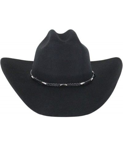 Unisex Casino 3X Felt Cowboy Hat - J37881745 Black $43.67 Cowboy Hats