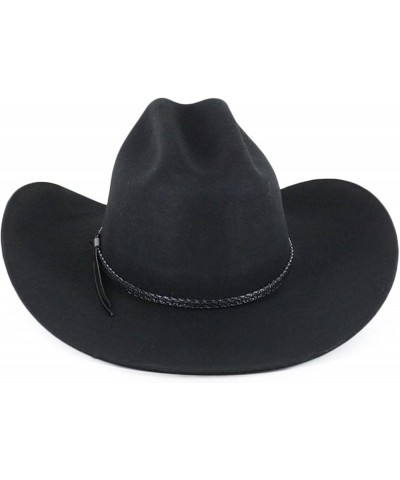 Unisex Casino 3X Felt Cowboy Hat - J37881745 Black $43.67 Cowboy Hats