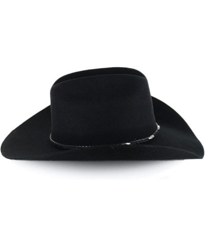 Unisex Casino 3X Felt Cowboy Hat - J37881745 Black $43.67 Cowboy Hats