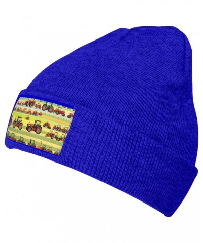 Tractor Farming Luxurious Velvet Patch Design,Knitted Wool Hat,Ideal for Sporty & Outdoor Activities $11.07 Skullies & Beanies