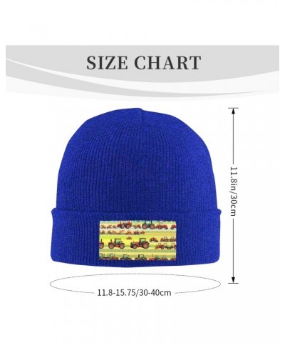 Tractor Farming Luxurious Velvet Patch Design,Knitted Wool Hat,Ideal for Sporty & Outdoor Activities $11.07 Skullies & Beanies