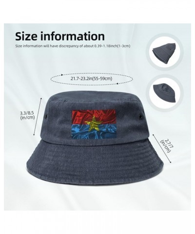 Silk Style Fnl Flag Bucket Hat for Men Women Outdoor Washed Cotton Sun Hats Travel Beach Hat Navy Blue $12.91 Bucket Hats