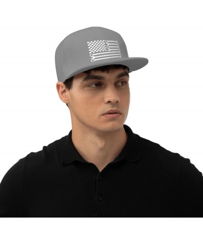 Wrench American Flag Baseball Hat Adjustable Fashion Classic Snapback Hat for Men Women Black Gray $10.23 Baseball Caps