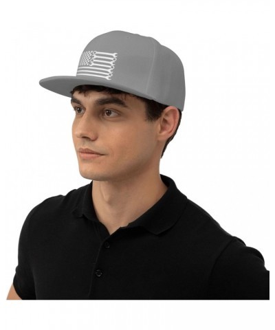 Wrench American Flag Baseball Hat Adjustable Fashion Classic Snapback Hat for Men Women Black Gray $10.23 Baseball Caps